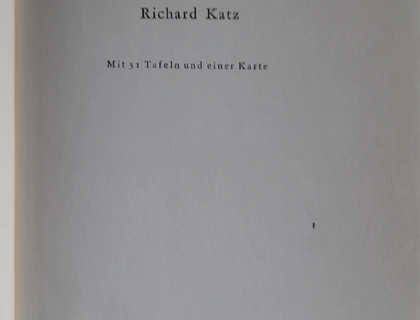 Richard Katz Heitere Tage mit braunen Menschen 1935