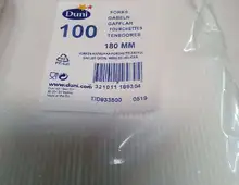 Plastik Gabeln 180 mm Länge, Duni-Qualität
