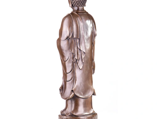 Bronzefigur Stehender Buddha | 64 cm hoch | NEU