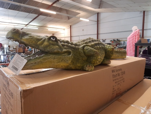 Deko Krokodil gross 131cm neu