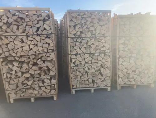Brennholz Buche Eiche 33cm lang in Kisten