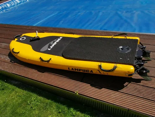 Lampuga Air elektrisches Jetboard Surfboard - gelb - kurzer und langer Rumpf