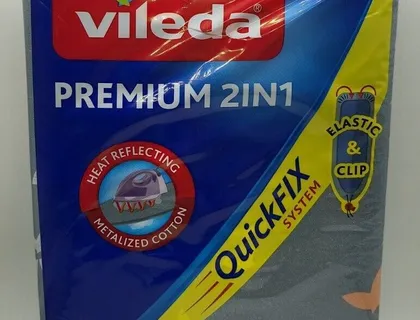 Vileda Premium 2in1 Bügelbrettbezug für Dampfbügelstation, Bügelbrett