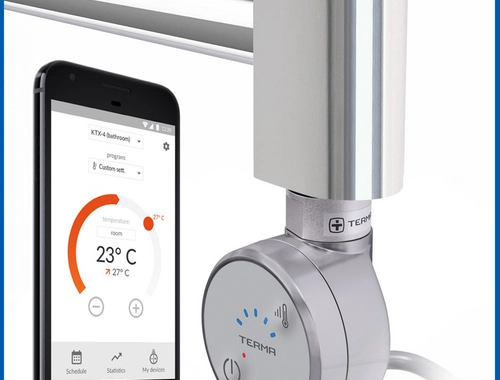 Thermostat Heizpatrone MOA BLUE für Badheizkörper mit Bluetooth