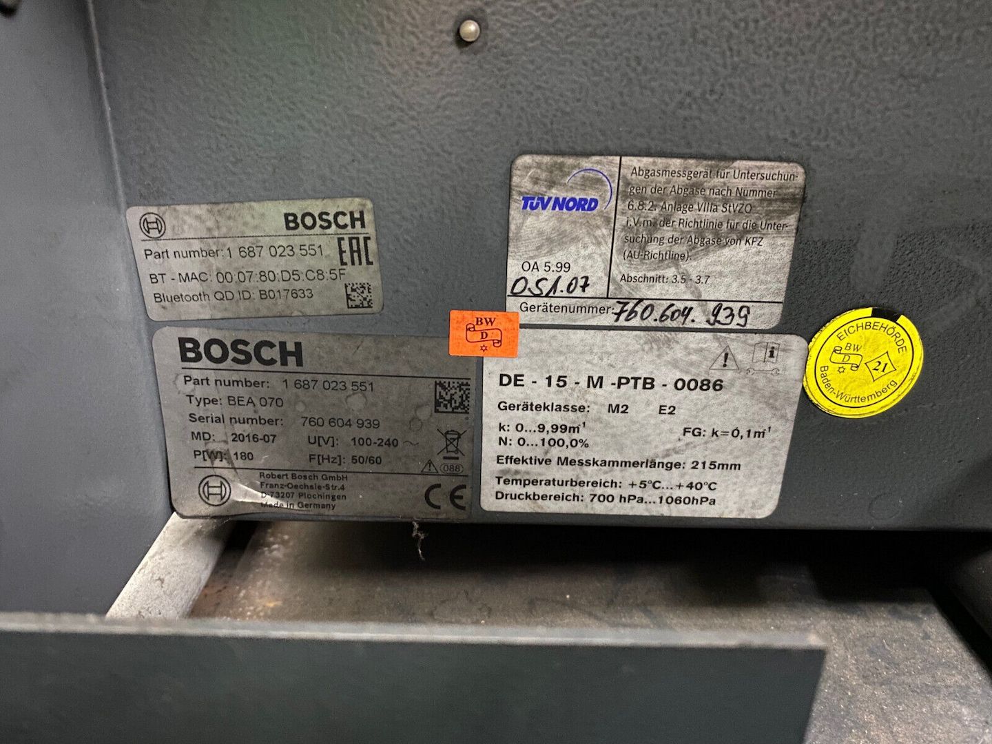 Abgastester Bosch BEA 750 Benzin und Diesel AU Abgastester Bosch BEA 750 Benzin und Diesel AU