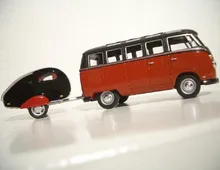 VW T1 Samba mit Anhänger von Schuco in 1:43