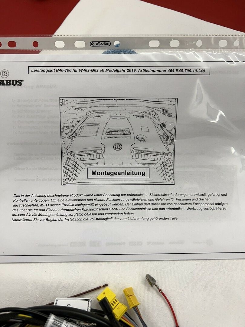 MERCEDES G 63 AMG W464 BRABUS POWERXTRA B-40 700 LEISTUNGSSTEIGERUNG WIE NEU