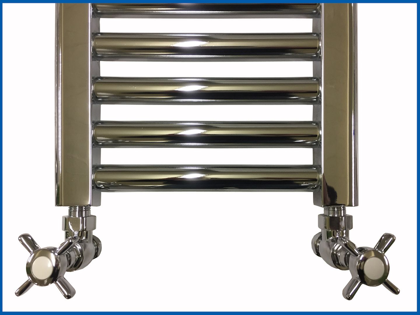 Regelventil CROSS HEAD für Badheizkörper 2 ér Pack  Chrom Ventil