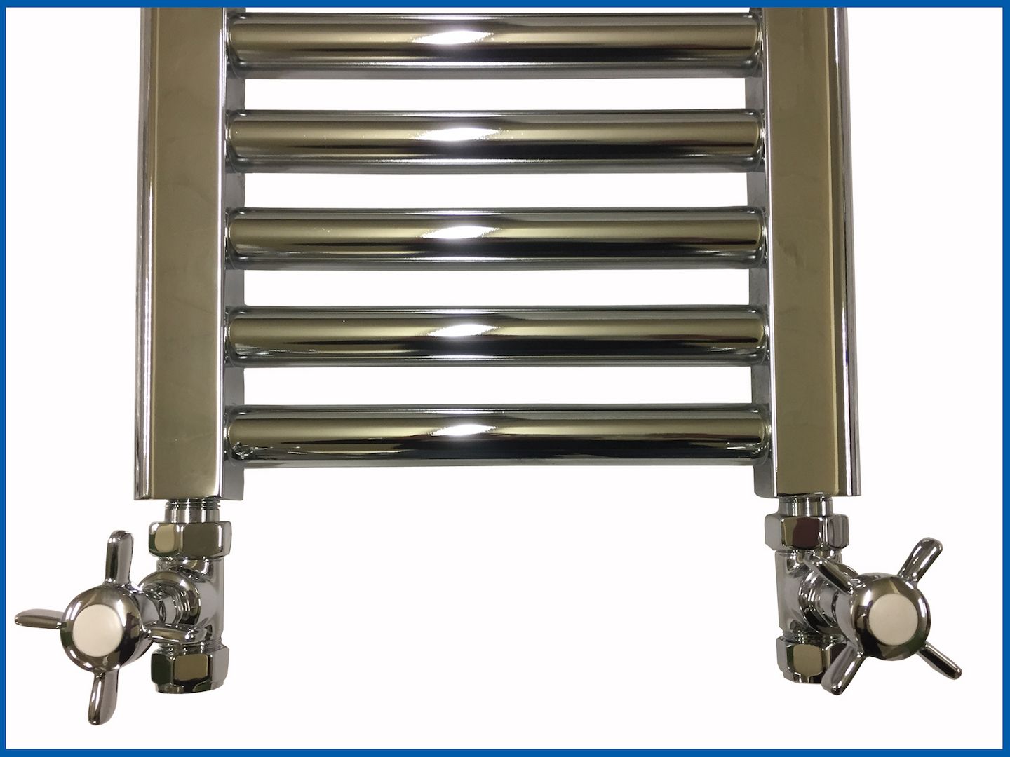 Regelventil CROSS HEAD für Badheizkörper 2 ér Pack  Chrom Ventil