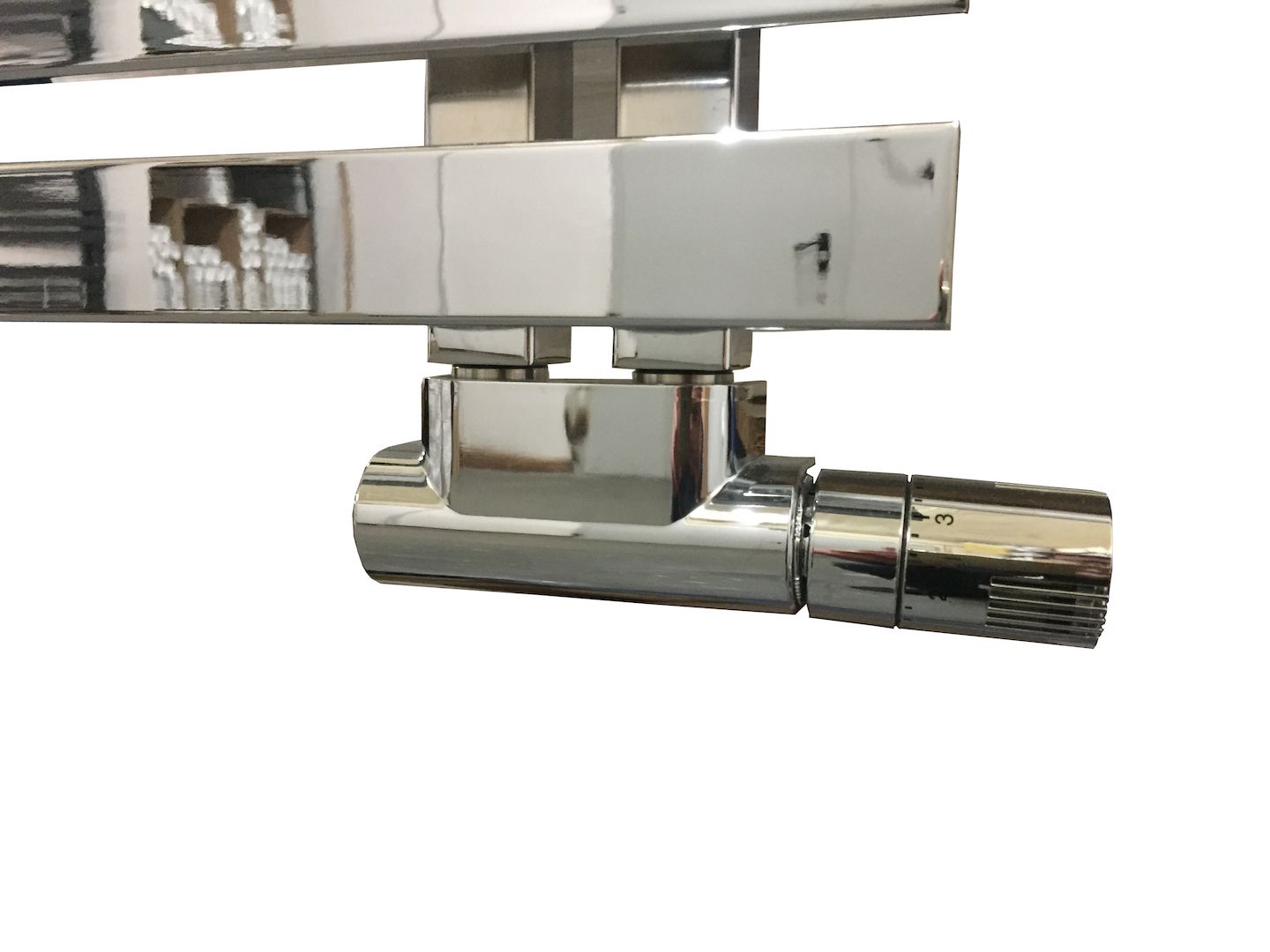 MILANO Multiblock Anschlussarmatur SET Chrom Messing Ventil