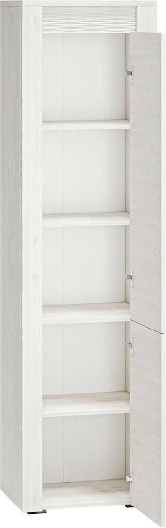 Zweitüriger Kleiderschrank mit Fächer CLERMONT 02 laminierte Platte Breite 55cm