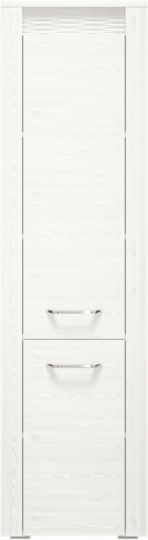 Zweitüriger Kleiderschrank mit Fächer CLERMONT 02 laminierte Platte Breite 55cm