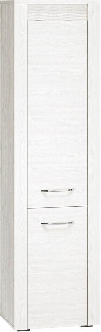 Zweitüriger Kleiderschrank mit Fächer CLERMONT 02 laminierte Platte Breite 55cm
