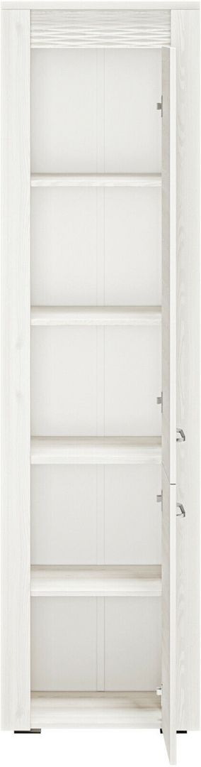 Zweitüriger Kleiderschrank mit Fächer CLERMONT 02 laminierte Platte Breite 55cm