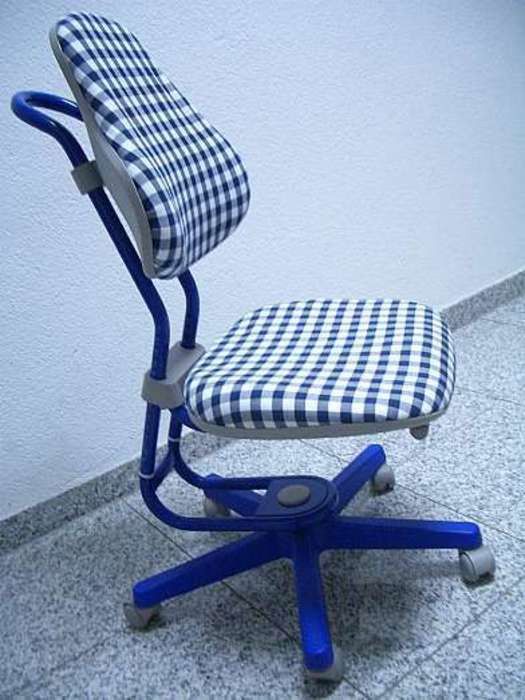 Moll Kinderstuhl in blau mit Bezug -=NEU=-