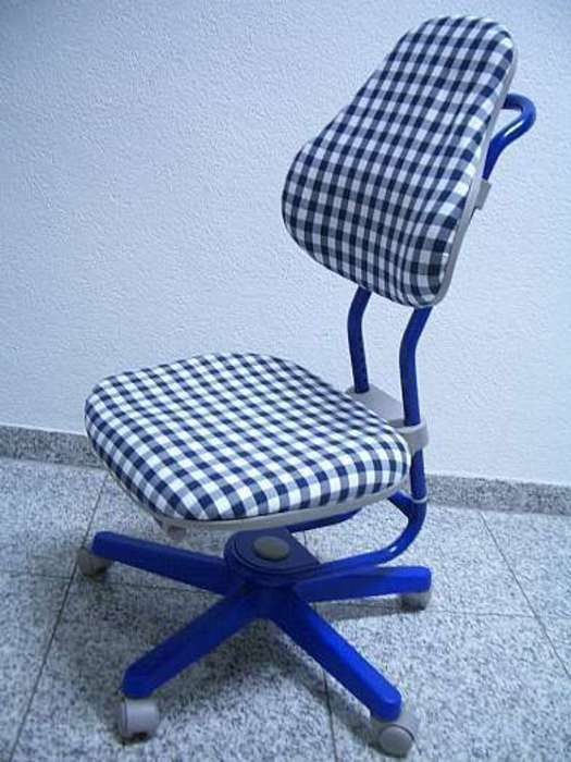 Moll Kinderstuhl in blau mit Bezug -=NEU=-