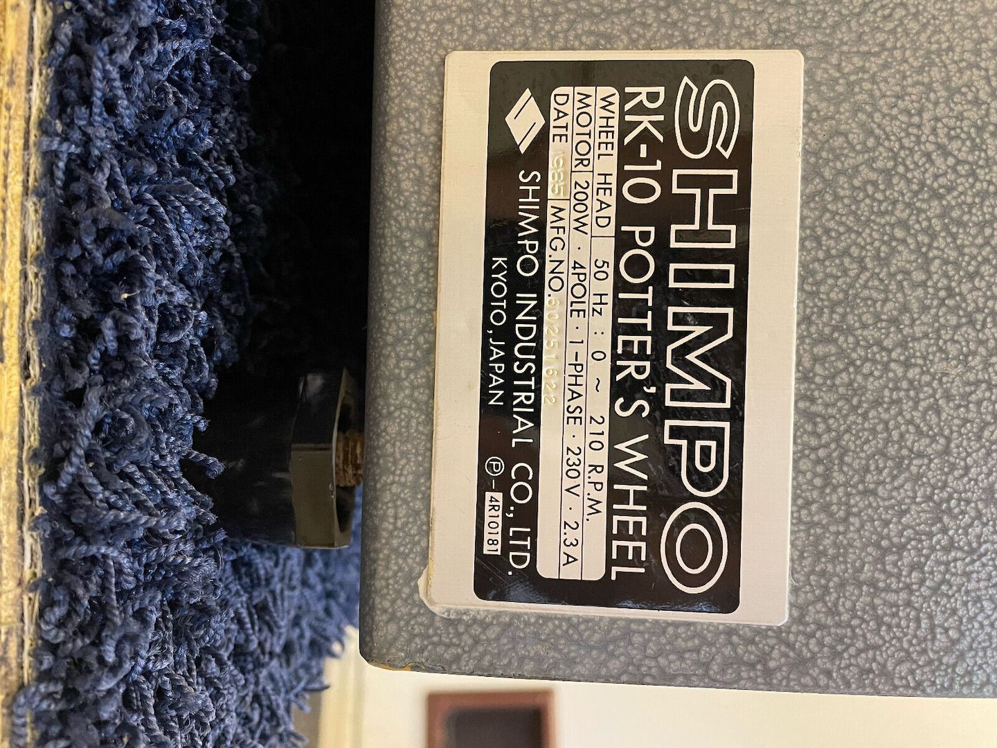 Shimpo RK-10 Töpferscheibe 230V