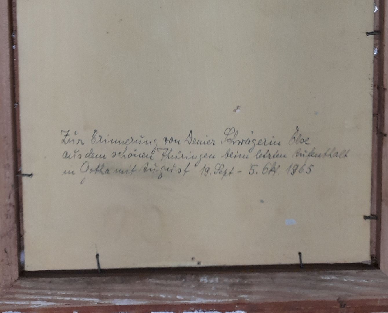 Altes Landschaftsbild, Stillleben, schlicht und schön, auf Holz, goldfarbener Rahmen