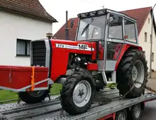 Transporte von Traktor Auto Agra Baumaschinen Boot Jetski Motorrad Gespann 