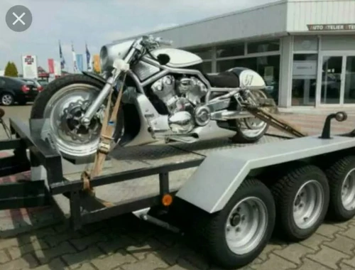 Motorradtransport.- Gespann Quad Boot Jetski Transport Motorrad