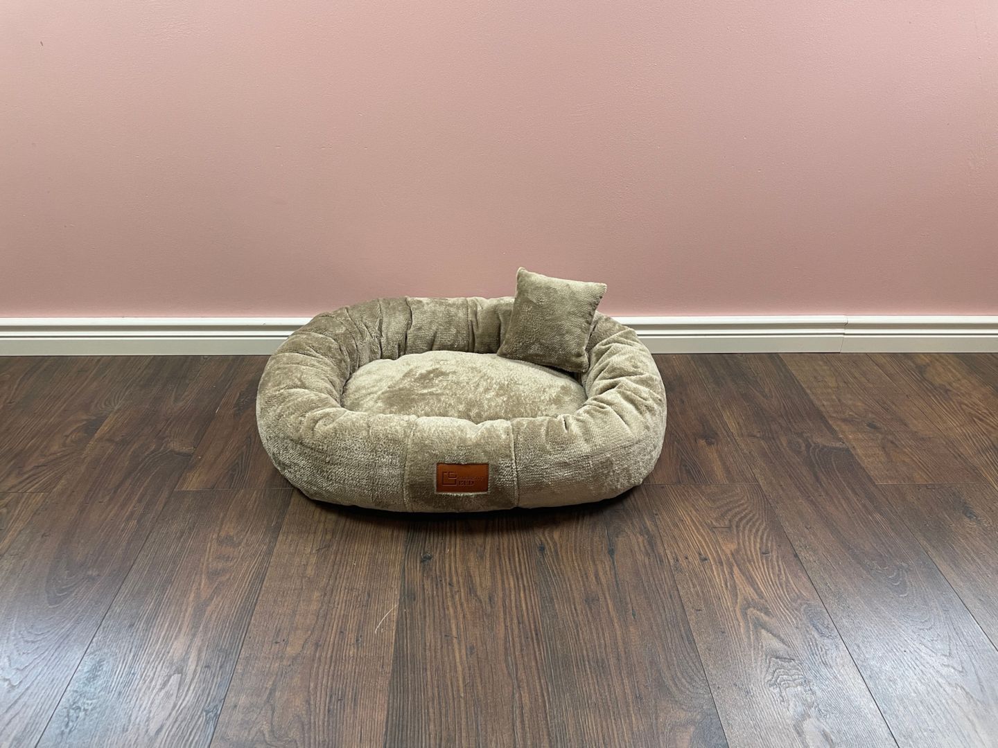 Lily kleines Hundebett  M aus Sorriso-Stoff beige