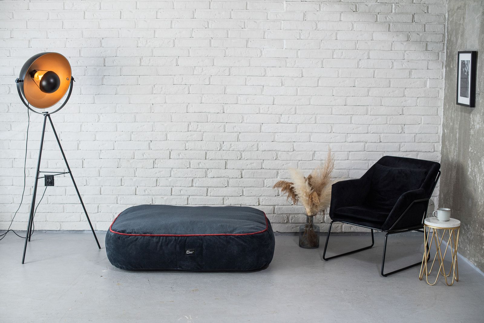 Sky Anti-Stress-Hundebett für große Kunde aus Sorriso-Stoff