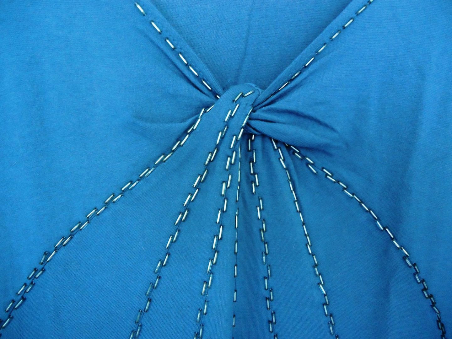 NEU-wertig ⭐ Gabriele Schaawe ❤️ EDEL Shirt Stäbchen Rocailles⭐ Grösse 48