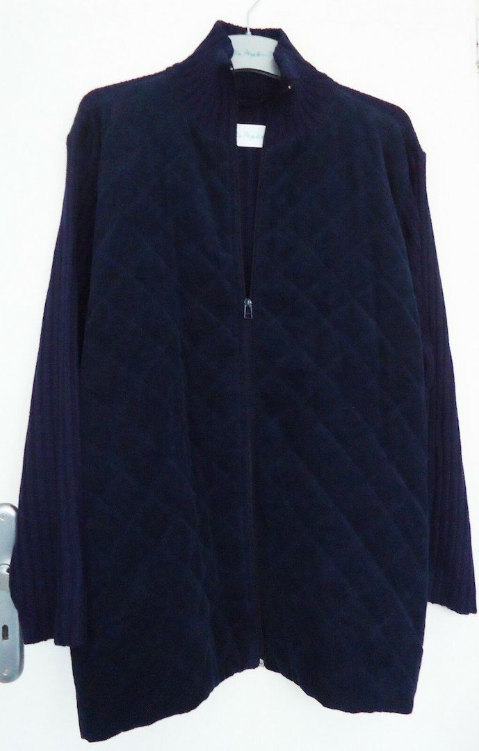 Ulla Popken ⭐ Jacke Strick - BabyCord - Wattiert ❤️ Gr. 42 44