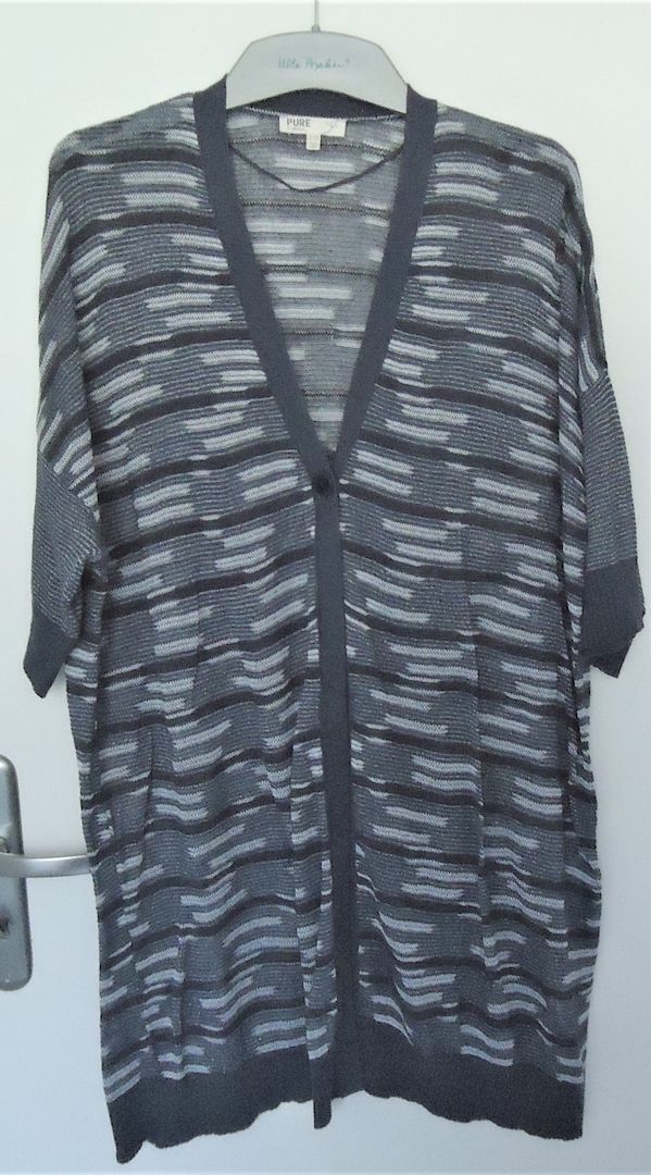 NEU ❤️ Ulla Popken PURE Cardigan ⭐ Baummwoll Strick ❤️ Gr 54 56