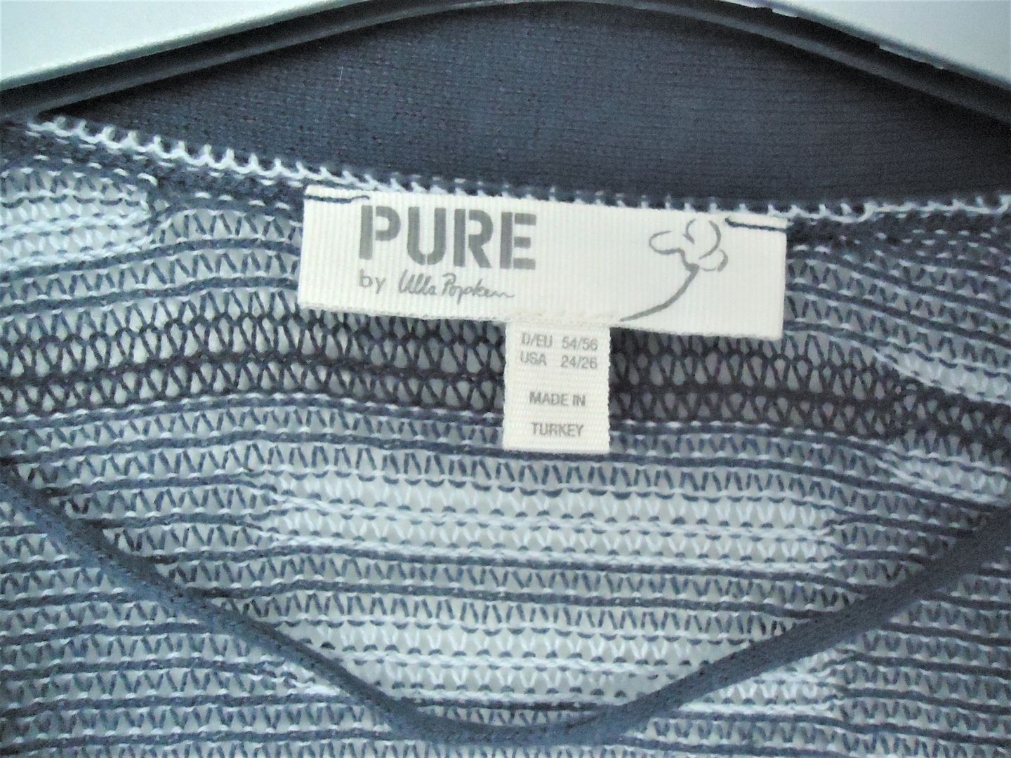 NEU ❤️ Ulla Popken PURE Cardigan ⭐ Baummwoll Strick ❤️ Gr 54 56