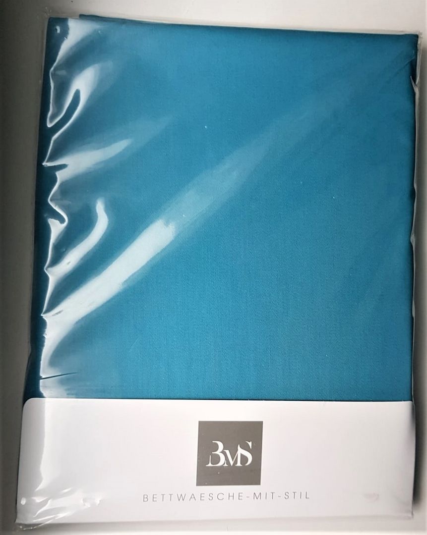 NEU ⭐ Seitenschläferkissen Bezug Kissenbezug - Petrol - Mako-Satin BW ❤️ 40x145 cm von BMS