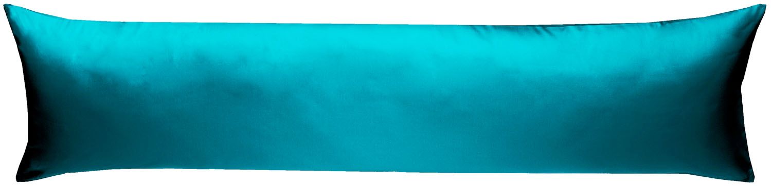 NEU ⭐ Seitenschläferkissen Bezug Kissenbezug - Petrol - Mako-Satin BW ❤️ 40x145 cm von BMS