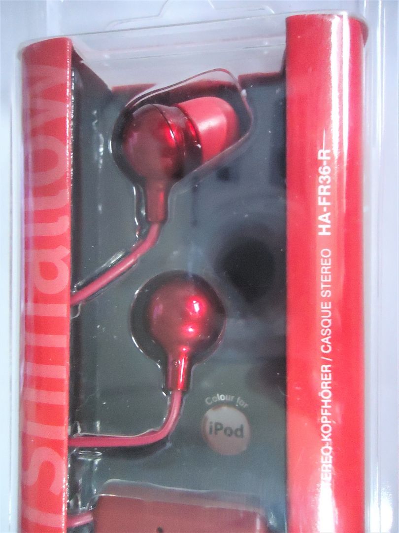 NEU ⭐ JVC HA-FR36-R 💕 Head-Set - InEar - Marshmallow Remote + Microphone 🌼 iPod iPhone iPad NEU