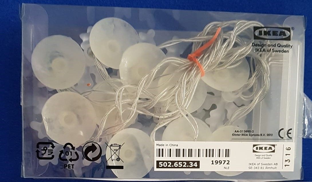 NEU ⭐ Lichterkette Stäla 10 Schneeflocken ❤️ Weihnachten ⭐ Batteriebetrieben