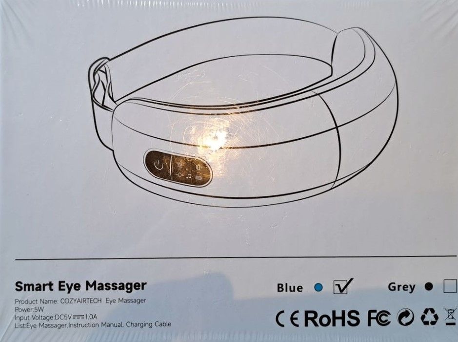 Eye Massage COZY AIRTECH - Elektrisches Augenmassagegerät in grau