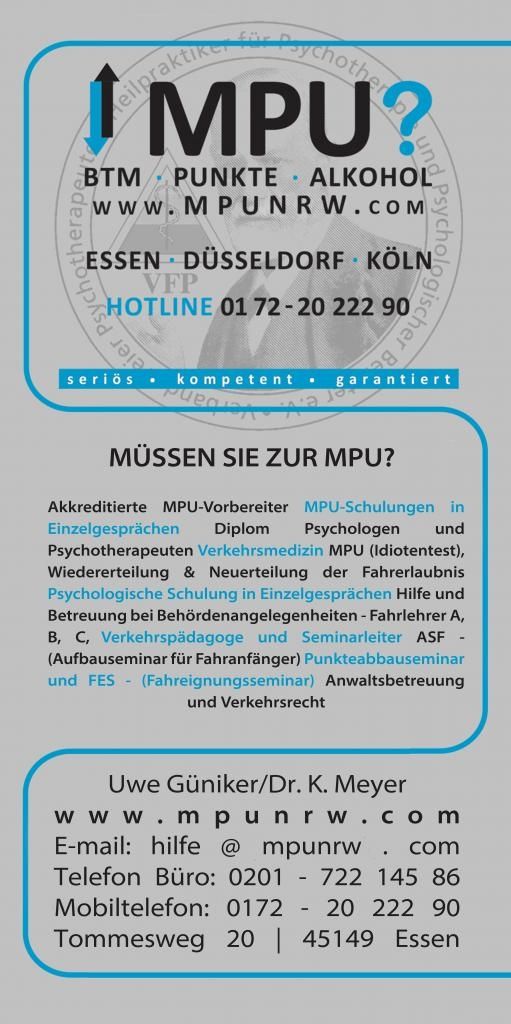 MPU,Vorbereitung,Training,Hilfe,BTM,Alkohol,Punkte,Führerschein zurück !