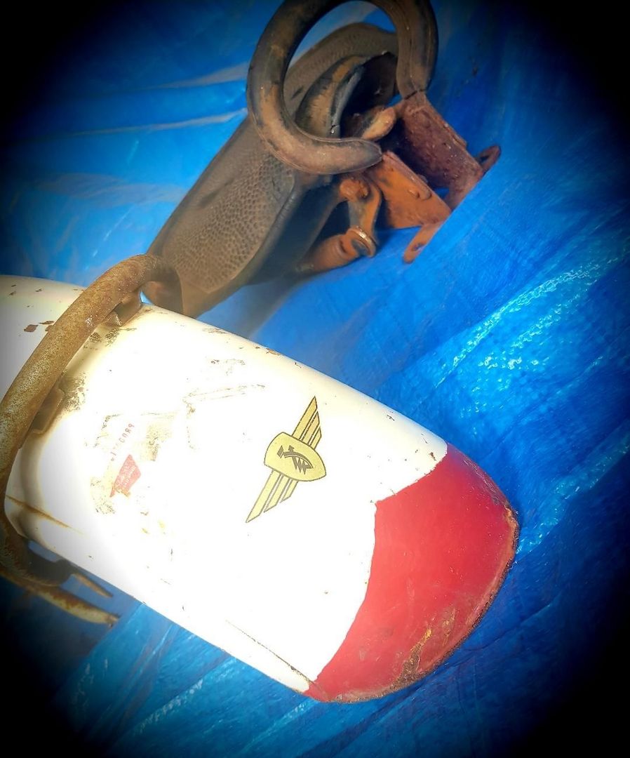 Pagusa Sattel alt Leder und Schutzblech f. Sozius i. München