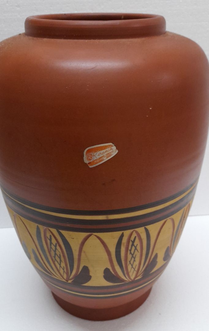 Bodenvase, Keramik terracotta/ Ton, Handarbeit