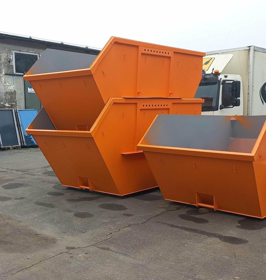 Absetzmulde 5 m³ asymmetrisch - offen DIN 30720-1 Mit DGUV