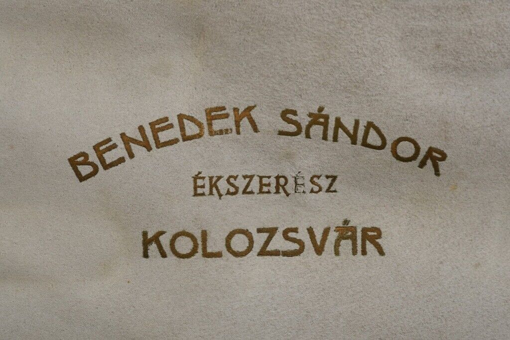 Silber Besteck aus Adelsbesitz, im Holzkasten, Dianakopfpunze Ungarn