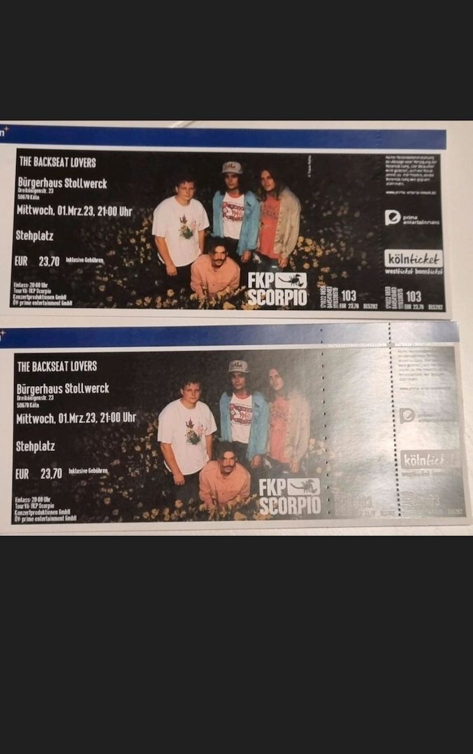 The Backseat Lovers, 1.3. Köln, 40 Euro