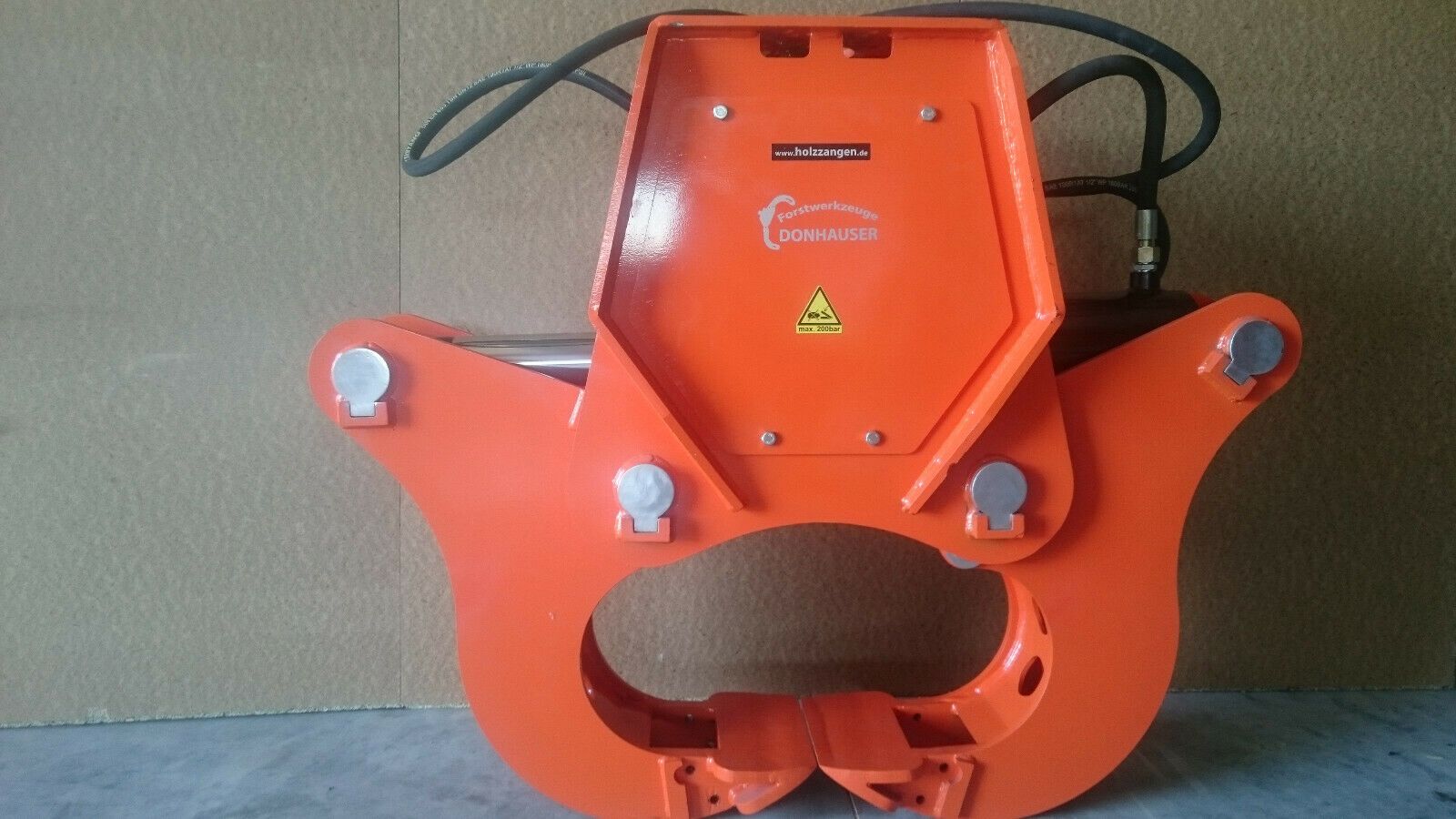 Spaltzange OG620 mit Autospeed Ventil 26 T Spalter Bagger Holzgreifer Forstkran