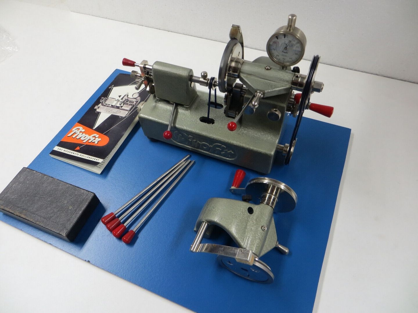 Pivofix Rollenmaschine Drehpolierer Uhrmacher
