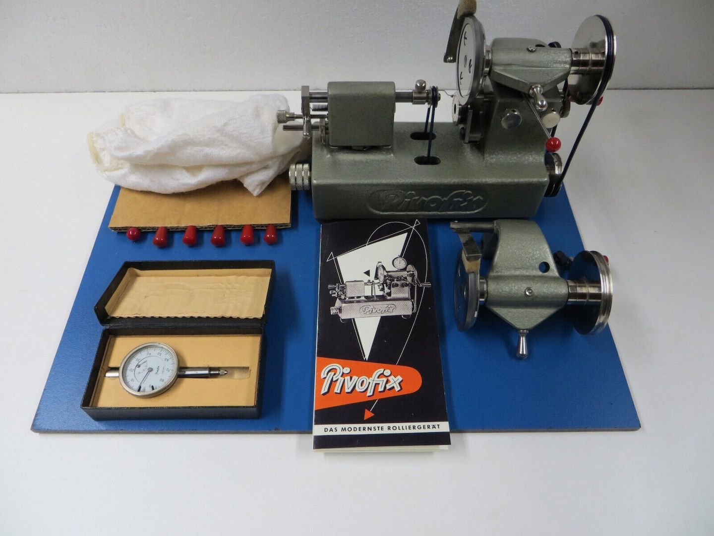 Pivofix Rollenmaschine Drehpolierer Uhrmacher