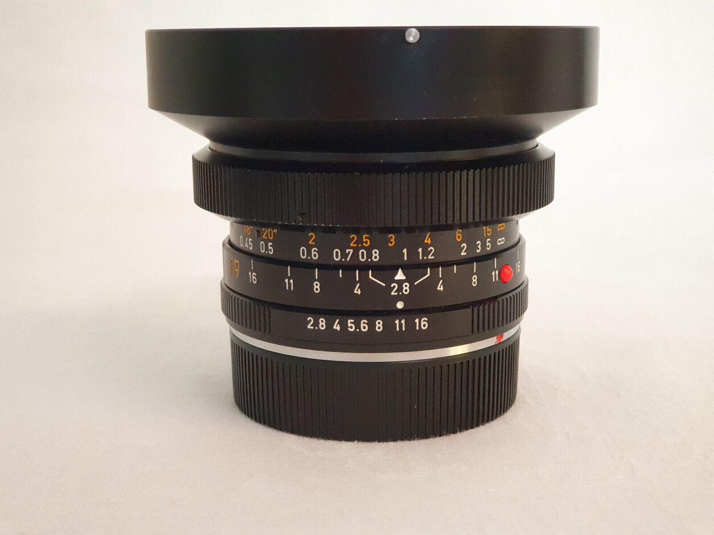 Leica Elmarit-R 2.8/19mm 11225 mit Gegenlichtblende 12546, 1. Hand, Leitz, TOP