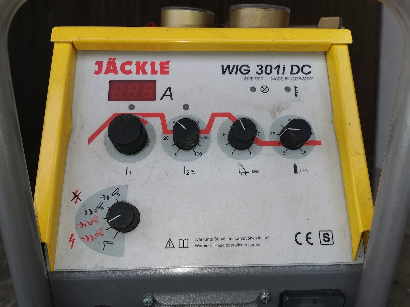 WIG Schweißgerät Jäckle WIG 301i DC + Kühlgerät FKG 3, auf Waagen komplett