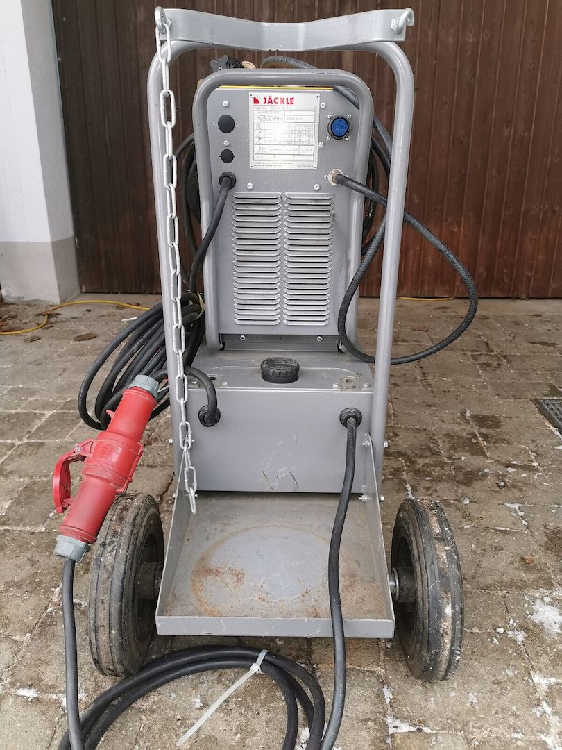 WIG Schweißgerät Jäckle WIG 301i DC + Kühlgerät FKG 3, auf Waagen komplett