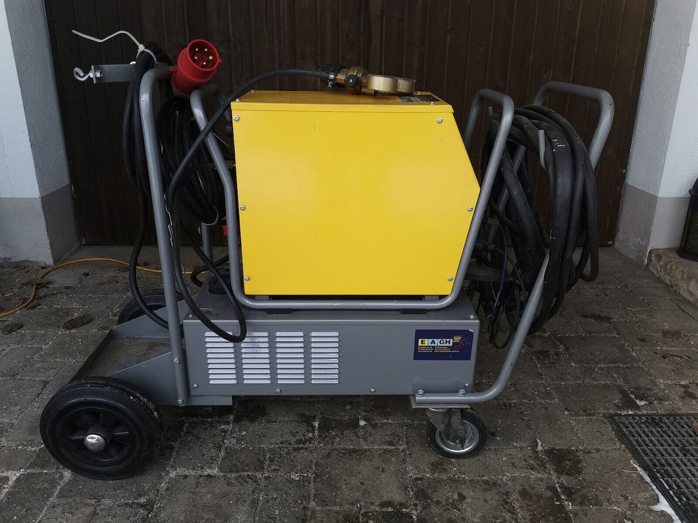 WIG Schweißgerät Jäckle WIG 301i DC + Kühlgerät FKG 3, auf Waagen komplett