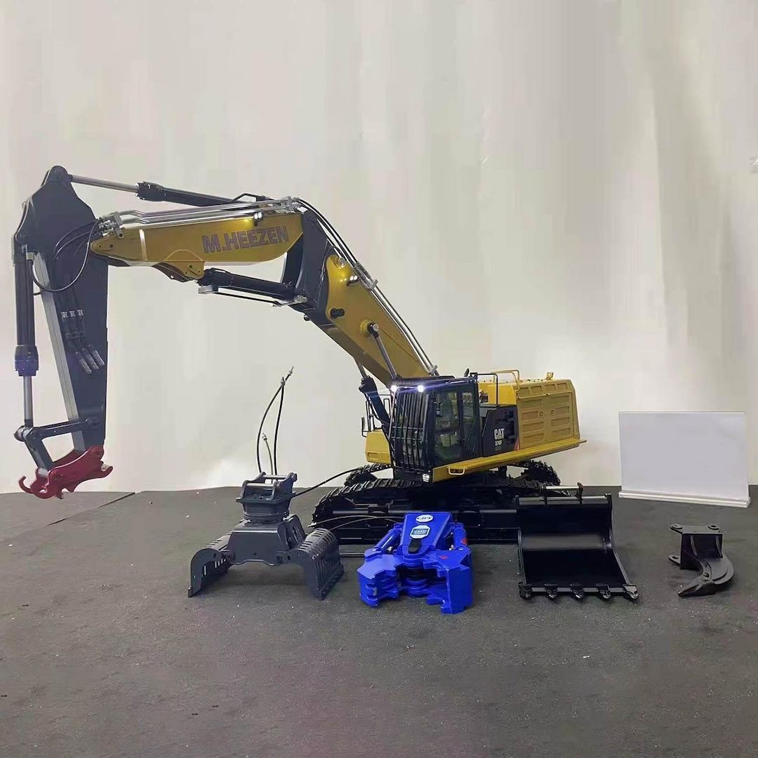 Neu Cat 374 UHD 1/14 hydraulischer Abbruch Bagger RTR RC Bagger Batterie Eimer