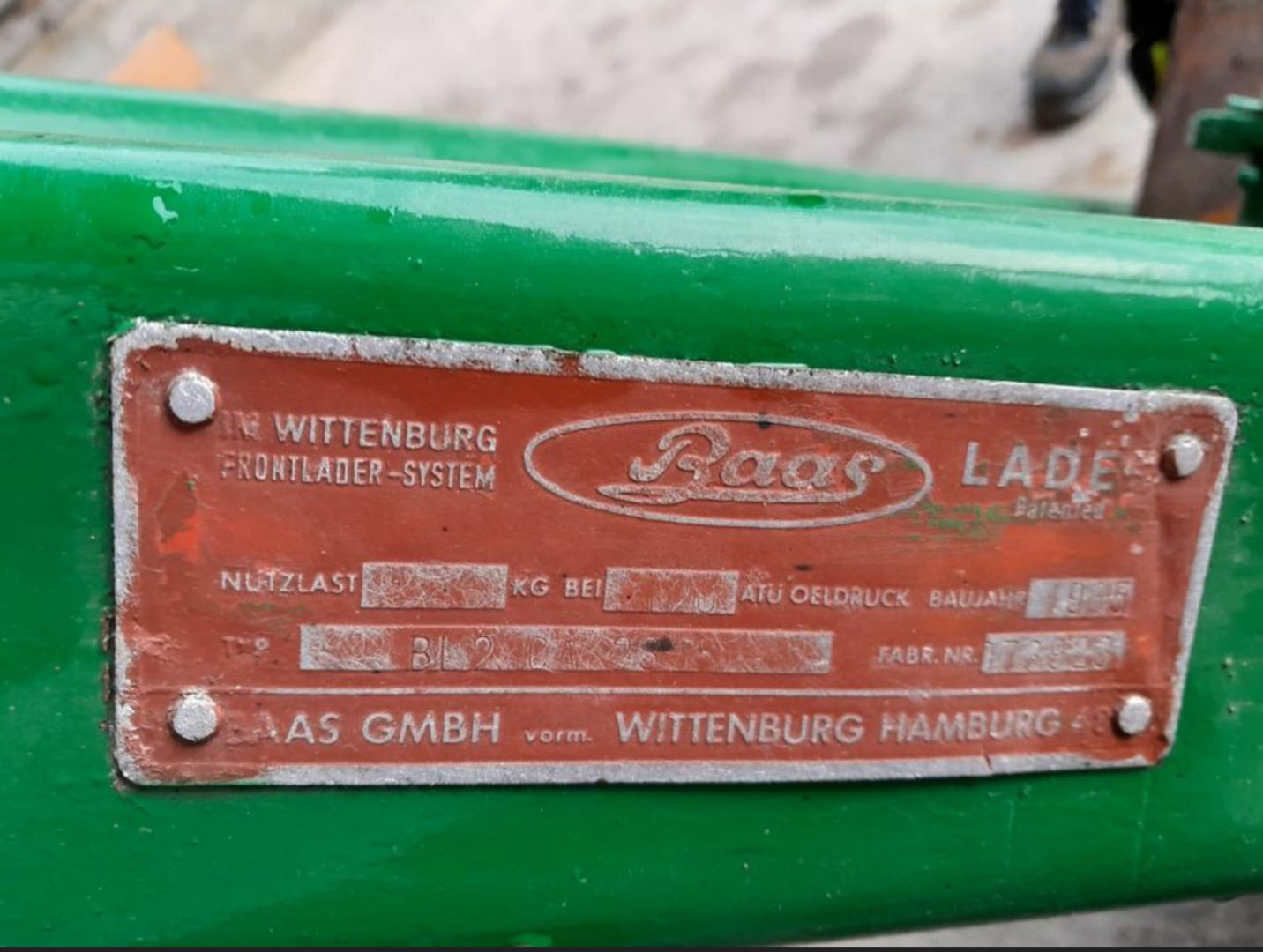 Eicher Königstiger 3015, 3016 Frontlader Baas Typ BL2 mit Anbaukonsole, komplett Hydraulik